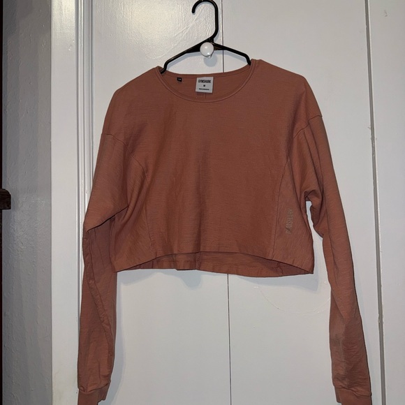 Gymshark Peach Long Sleeve Crop Top - Picture 2 of 5